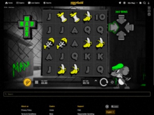 Comeon Casino Interface